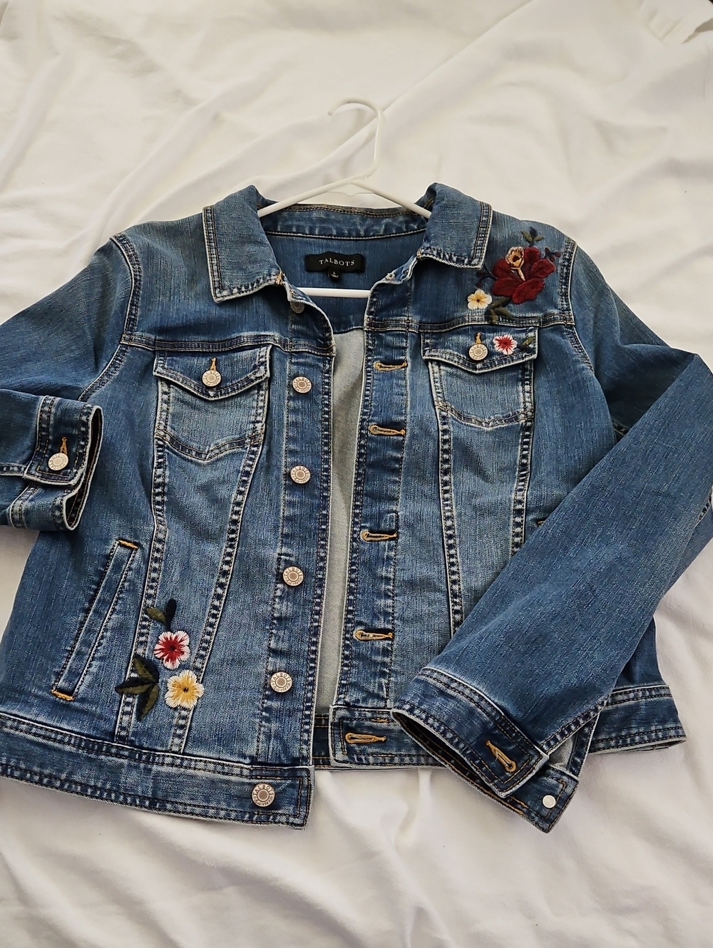 Talbots Embellished Jean Jacket